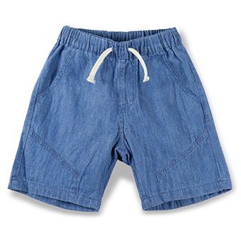 切替えデニムハーフパンツ