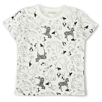 【吸汗速乾】動物総柄半袖Tシャツ