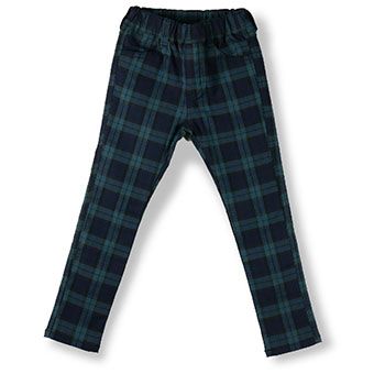 プレミアムストレッチチェックロングパンツ