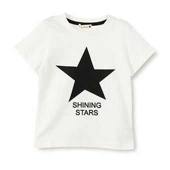 星プリント半袖Tシャツ