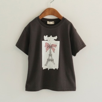 【プチプラ】リボンアソートプリントTシャツ