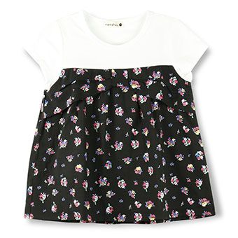 重ね着風半袖Tシャツ