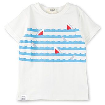シャークボーダー半袖Tシャツ