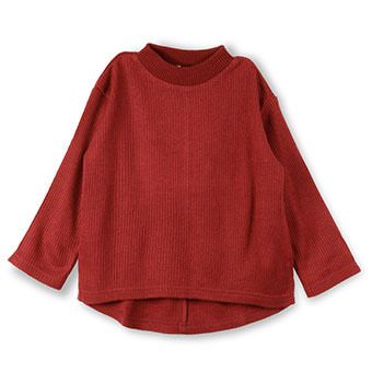 シンプルハイネックTシャツ