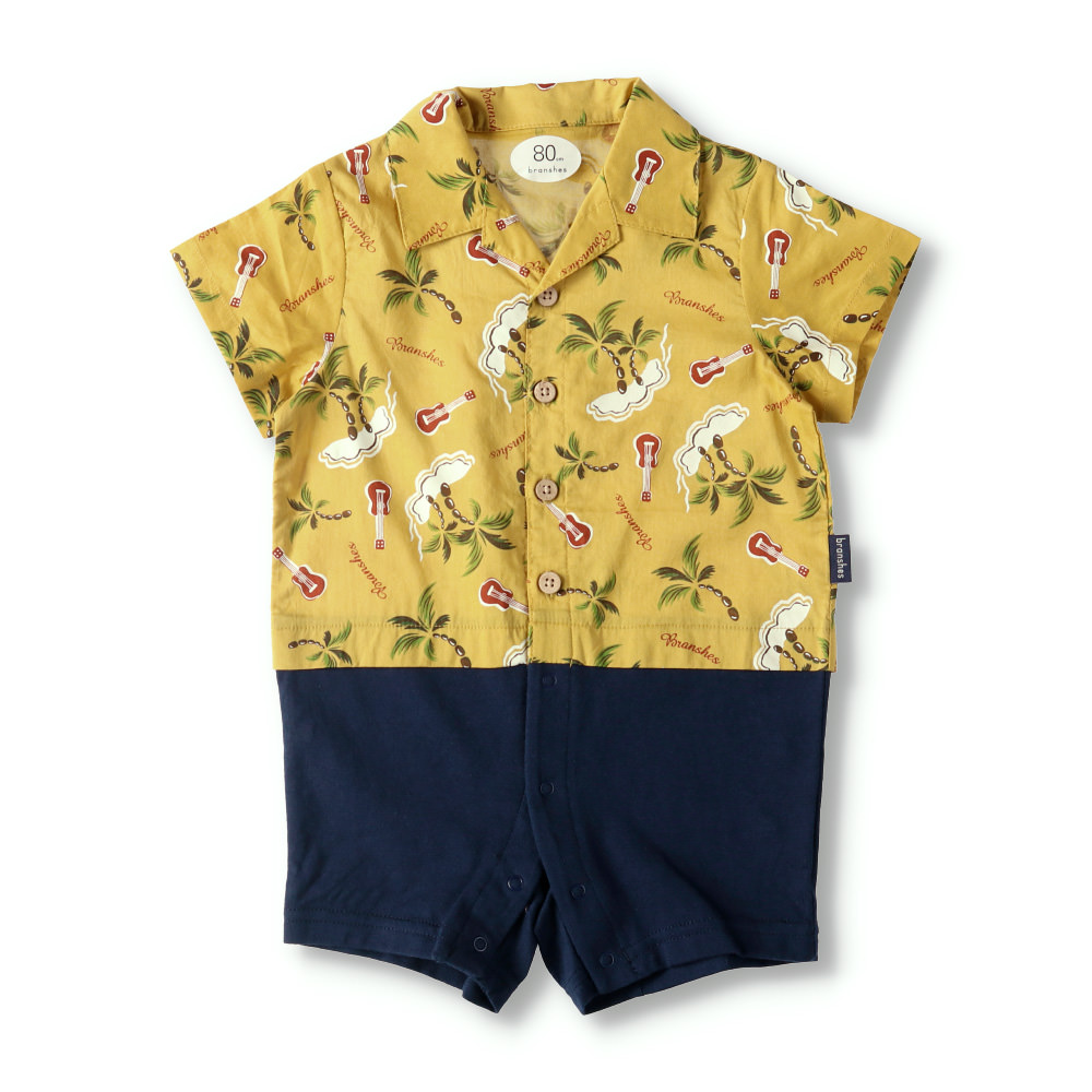 アロハシャツ半袖カバーオール 01 0239 323 子供服 ベビー服 ブランシェス 公式通販オンラインショップ