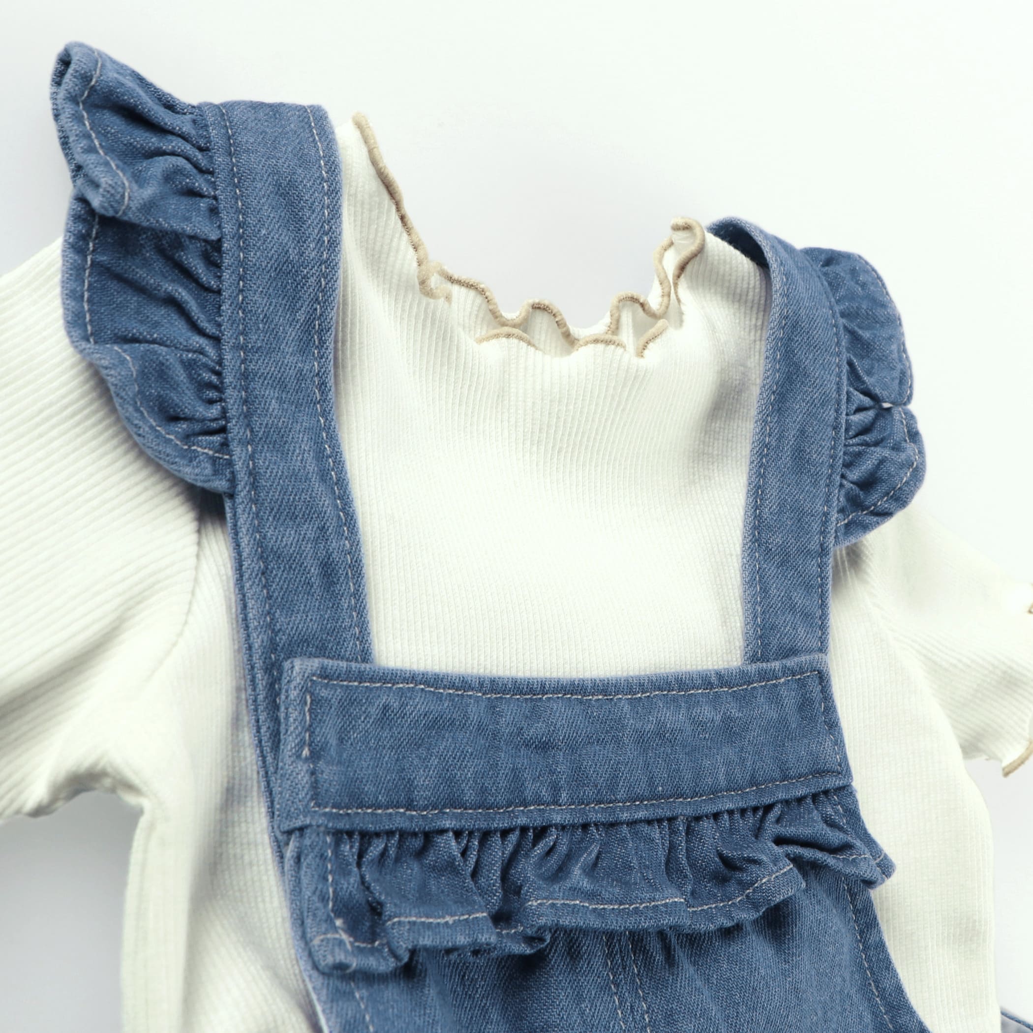 デニムオーバーオール テレコインナー 02 1248 013 子供服 ベビー服 ブランシェス 公式通販オンラインショップ
