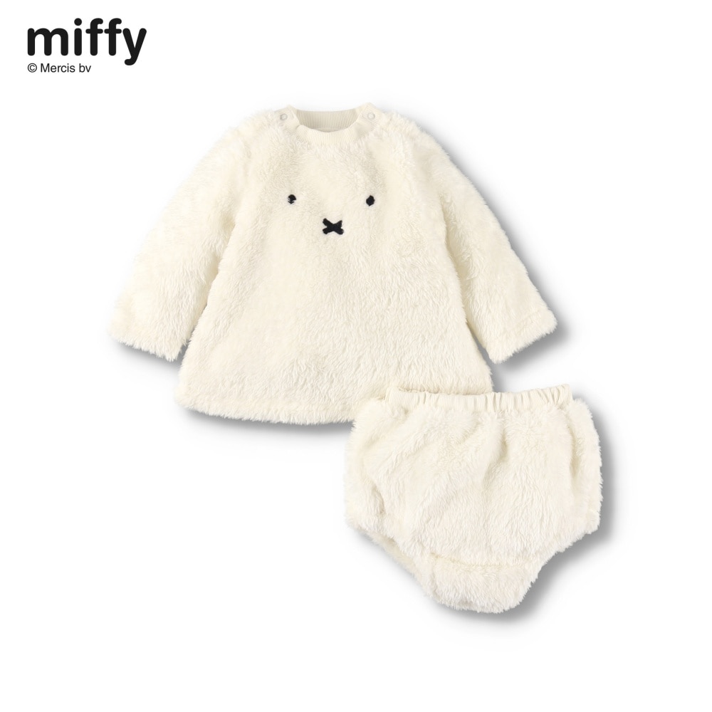 andmary Miffy boa jacket skirtミッフィーボアセット-