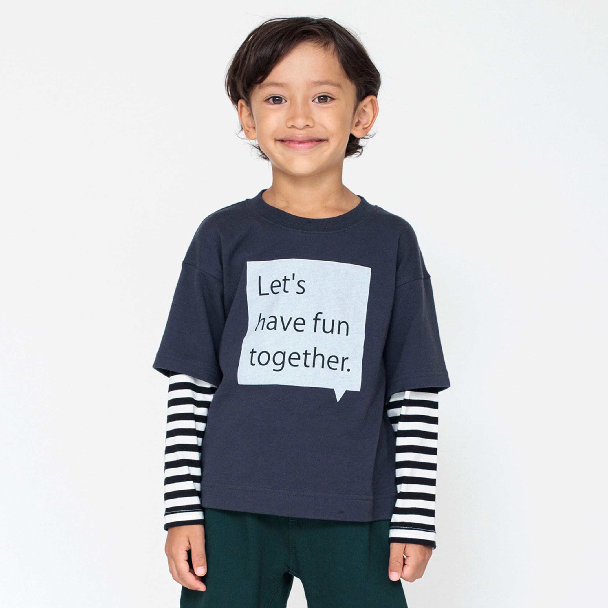 GapKids 重ね着風長袖シャツ 120cm 有名ブランド - トップス(Tシャツ