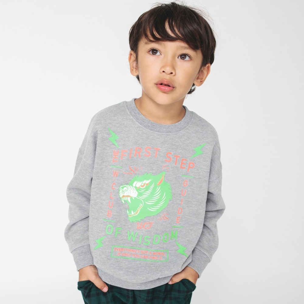 bコレ】グラフィック裏起毛トレーナー 11-2404-404 2011000419493｜子供服ベビー服 ブランシェス 公式通販オンラインショップ