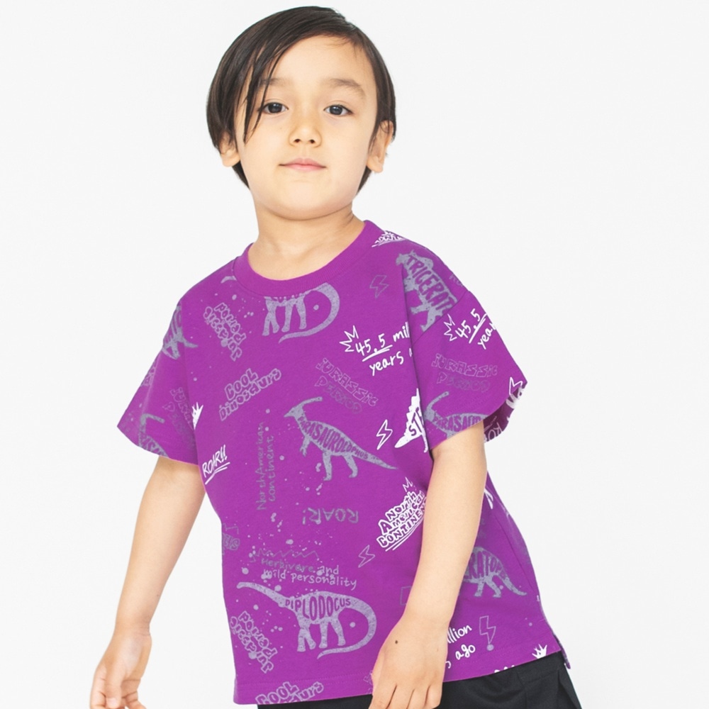 恐竜グラフィック】総柄半袖Tシャツ｜子供服ベビー服 ブランシェス 公式通販オンラインショップ