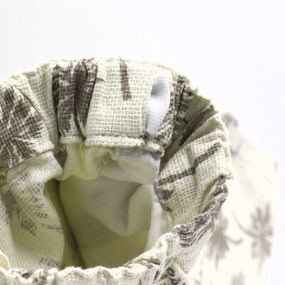 【爽パン / 綿100％】パナマ織り総柄ハーフパンツ