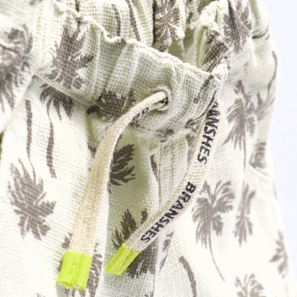 【爽パン / 綿100％】パナマ織り総柄ハーフパンツ