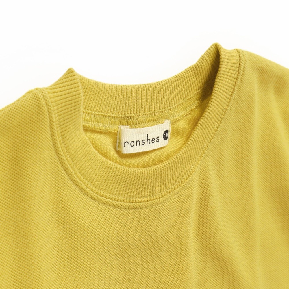 重ね着風鹿の子半袖Tシャツ