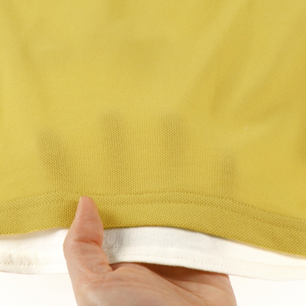 重ね着風鹿の子半袖Tシャツ