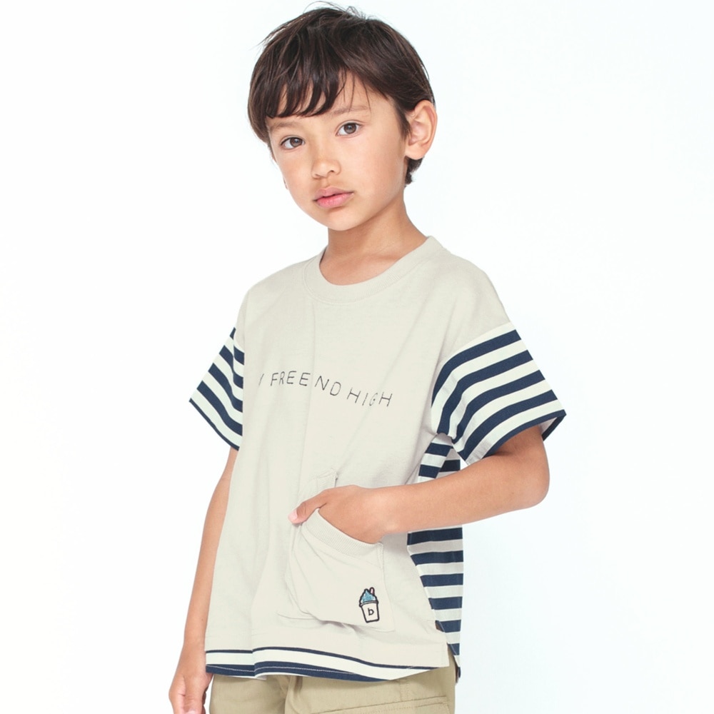 ZARA kids 緑　グリーン　ボーダー　ストライプ　トレーナー