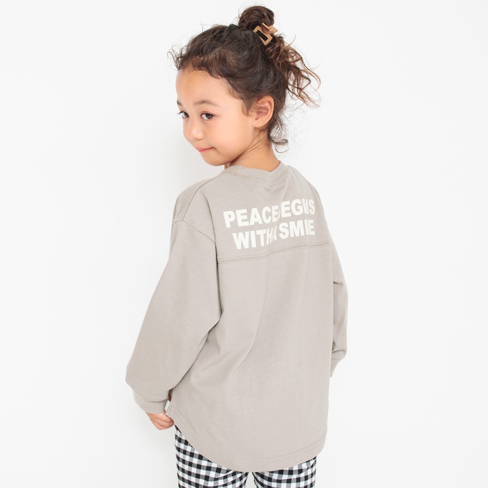 ロイヤルコットン100%】フロッキーロゴ長袖Tシャツ |子供服&ベビー服