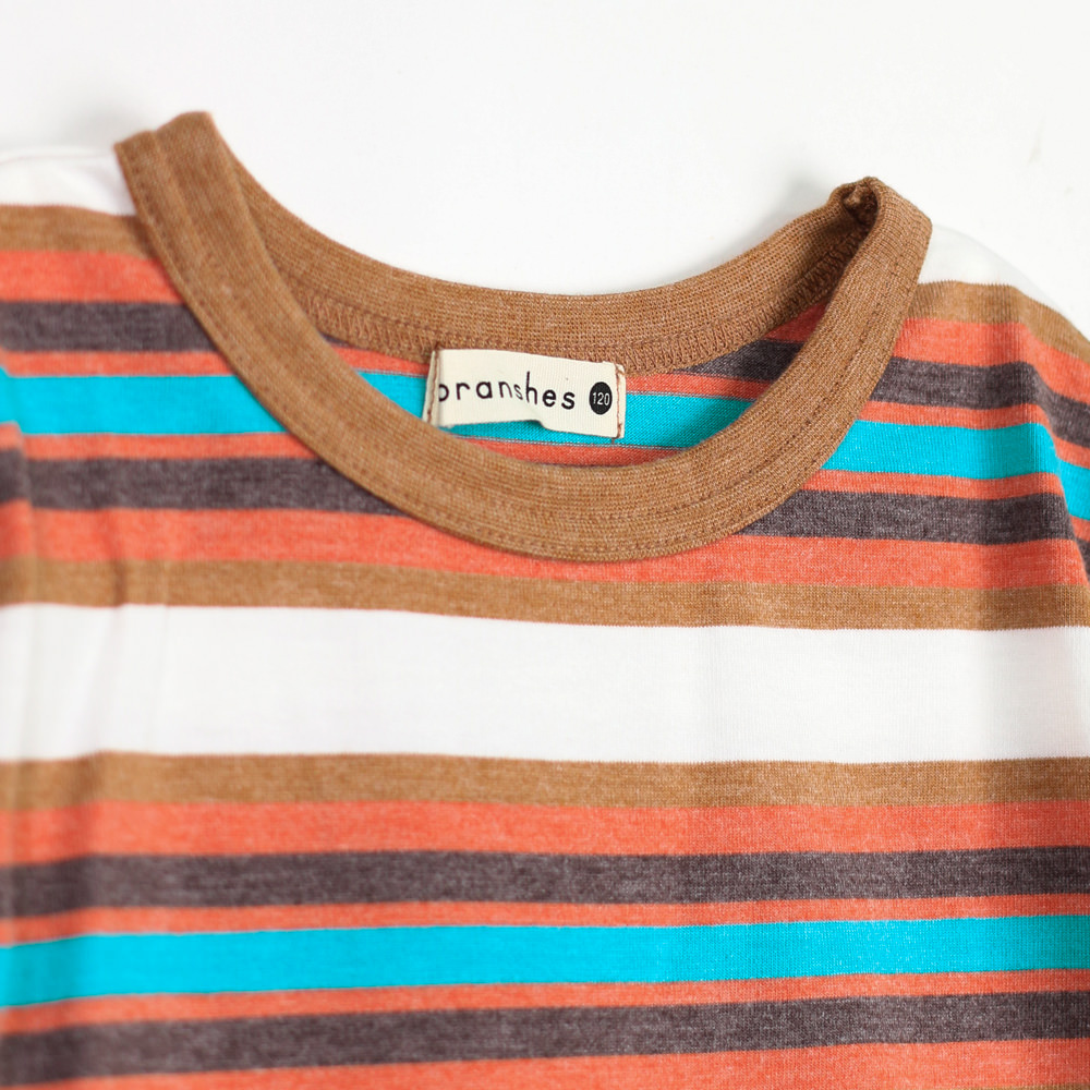 吸水速乾 マルチボーダー半袖tシャツ 11 96 444 子供服 ベビー服 ブランシェス 公式通販オンラインショップ