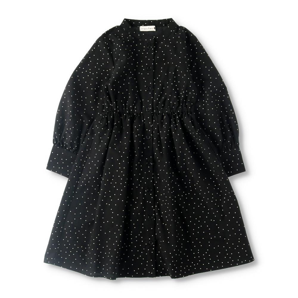 ドット柄長袖シャツワンピース 12 0336 071 子供服 ベビー服 ブランシェス 公式通販オンラインショップ