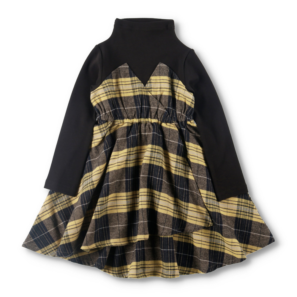 チェック柄ドッキングワンピース 12 0436 1 子供服 ベビー服 ブランシェス 公式通販オンラインショップ