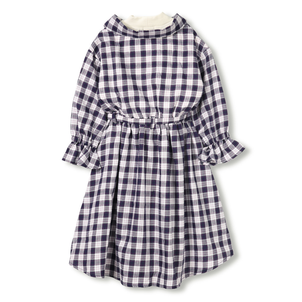 インナードッキングチェック柄ワンピース 12 0536 141 子供服 ベビー服 ブランシェス 公式通販オンラインショップ