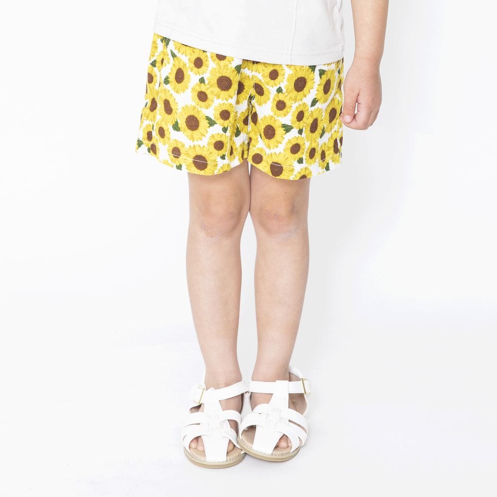 爽パン ひまわり柄ショートパンツ 12 1231 134 子供服 ベビー服 ブランシェス 公式通販オンラインショップ