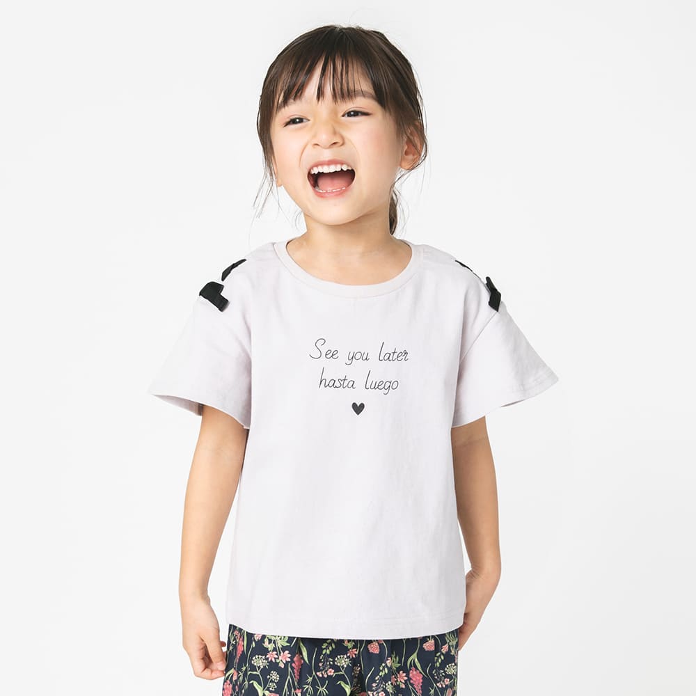 プチプラ 吸水速乾袖編み上げデザイン半袖ｔシャツ 12 1506 166 子供服 ベビー服 ブランシェス 公式通販オンラインショップ