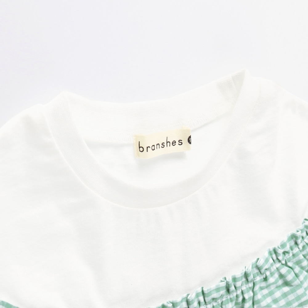 カットワーク刺しゅう半袖Tシャツ