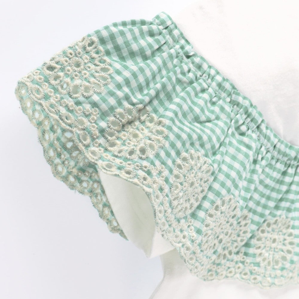 カットワーク刺しゅう半袖Tシャツ