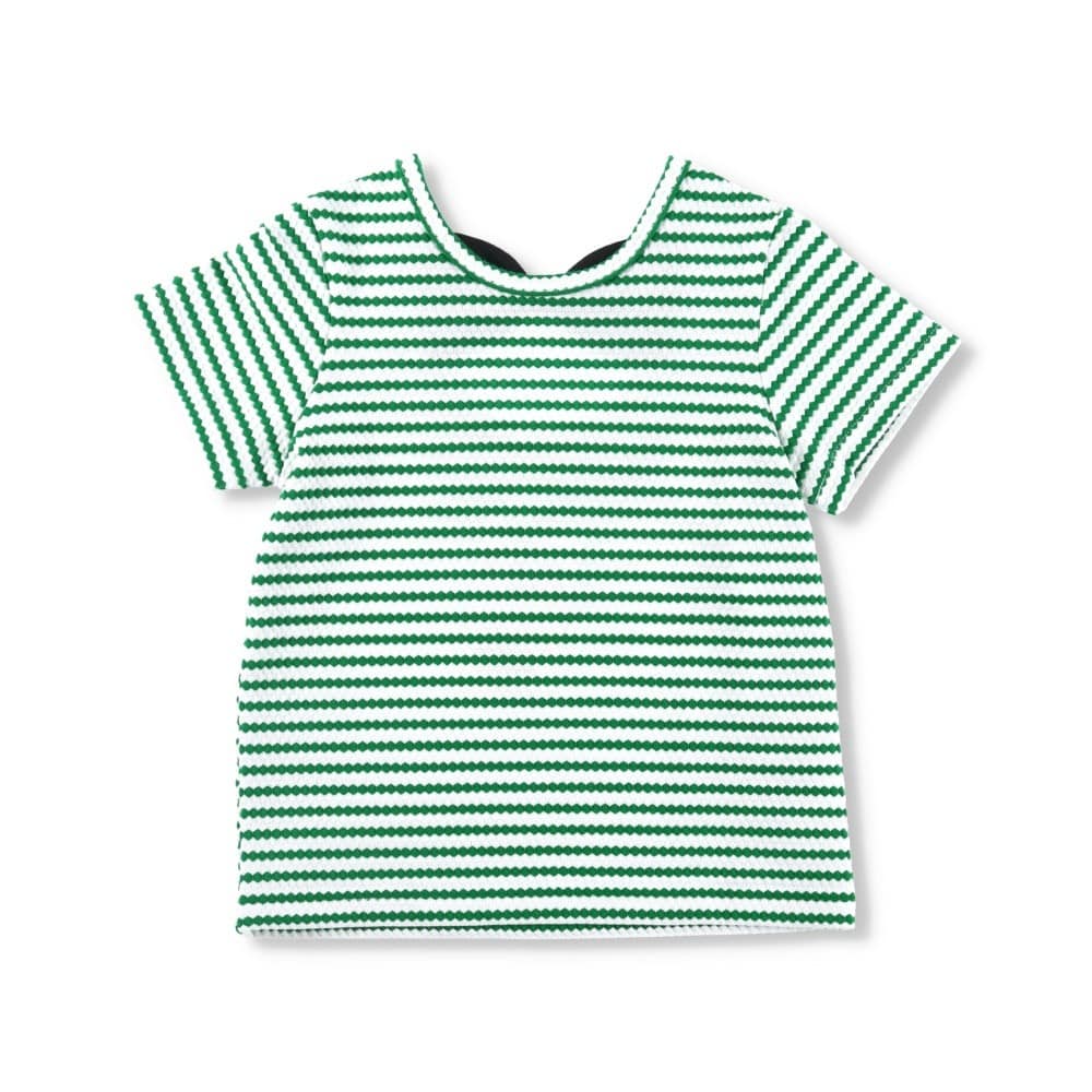 後ろリボン半袖Tシャツ