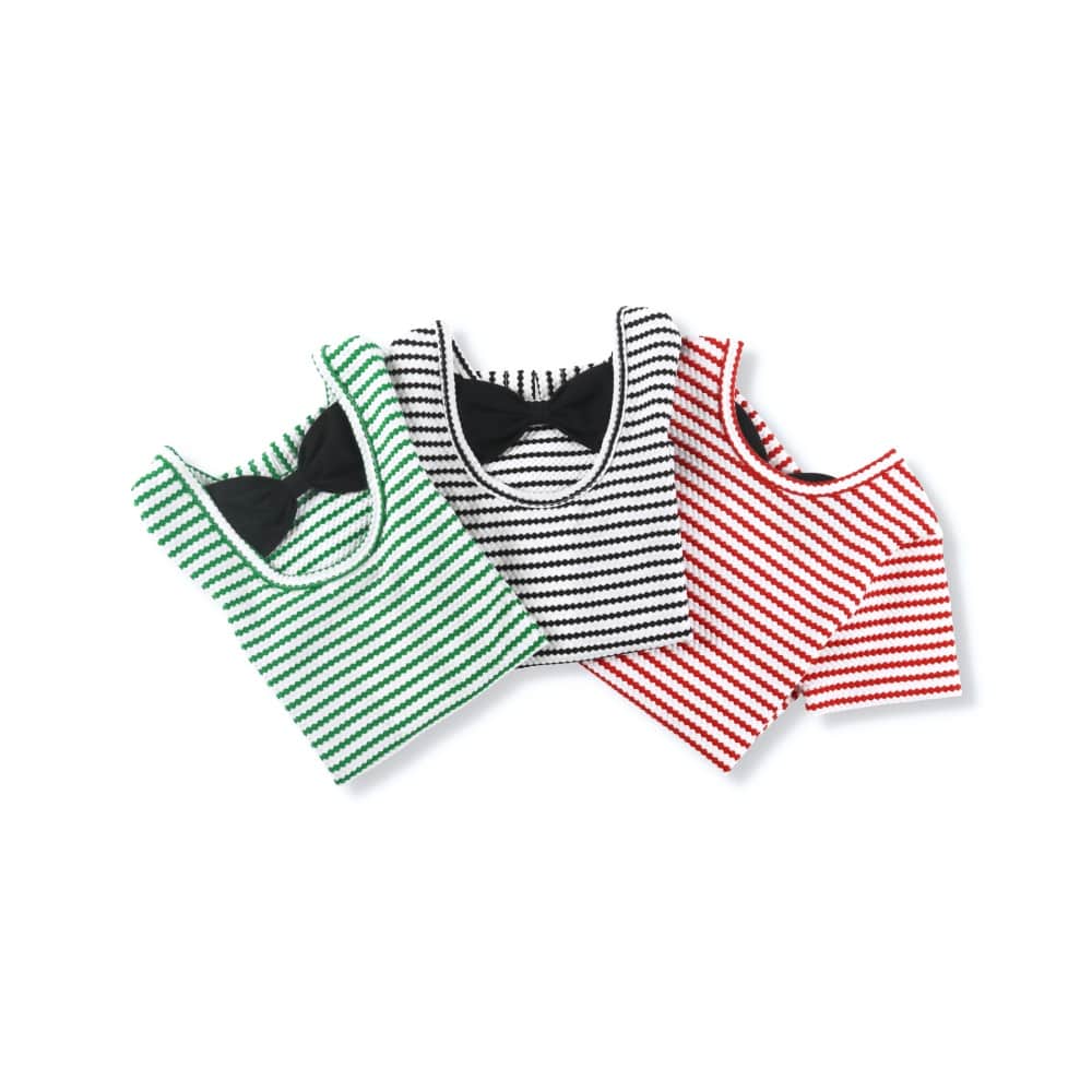 後ろリボン半袖Tシャツ