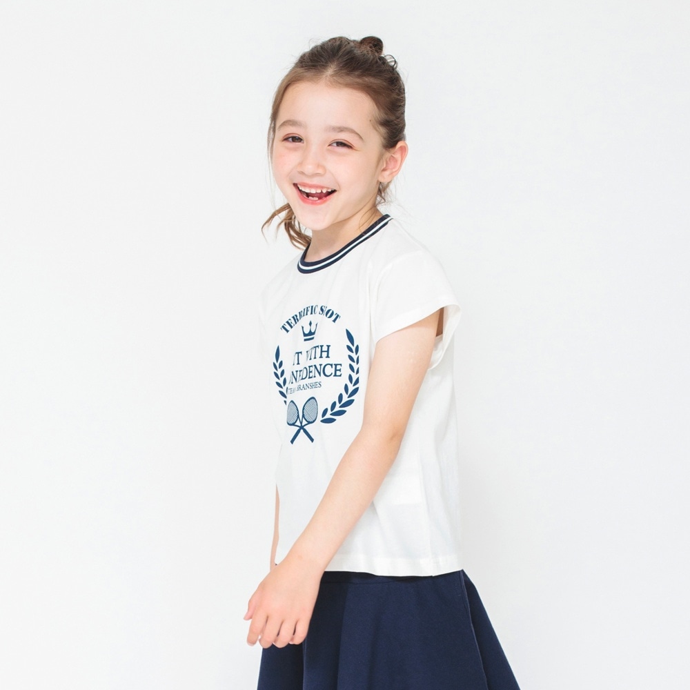 プチプラ】テニスモチーフプリント半袖Tシャツ |子供服&ベビー服