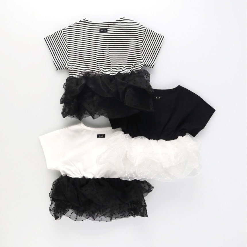 81:ボーダー_黒フリル