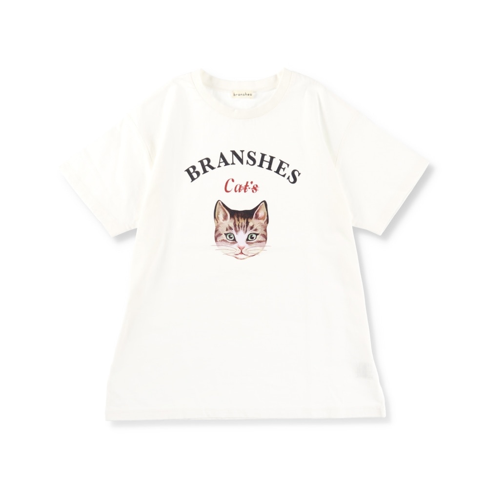 Cat's ISSUE】ネコプリント半袖Tシャツ（おとな） ｜子供服ベビー服 ブランシェス 公式通販オンラインショップ