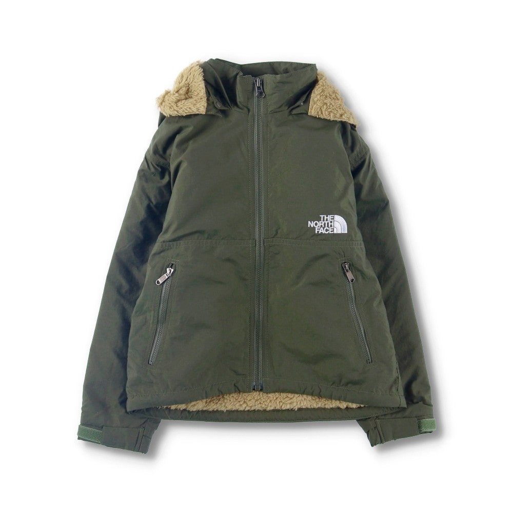 130140着丈ノースフェイス NPJ11600 アウトドア セットアップ ナイロンジャケット パンツ 130/140 ブルー系 THE NORTH FACE 収納ポーチ キッズ   【231009】