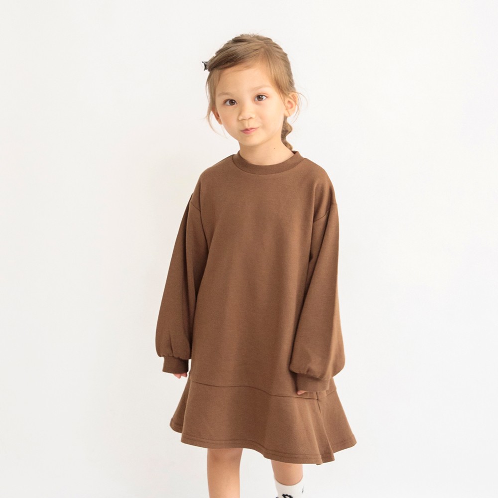 【DRC】ふんわり袖フレアワンピース