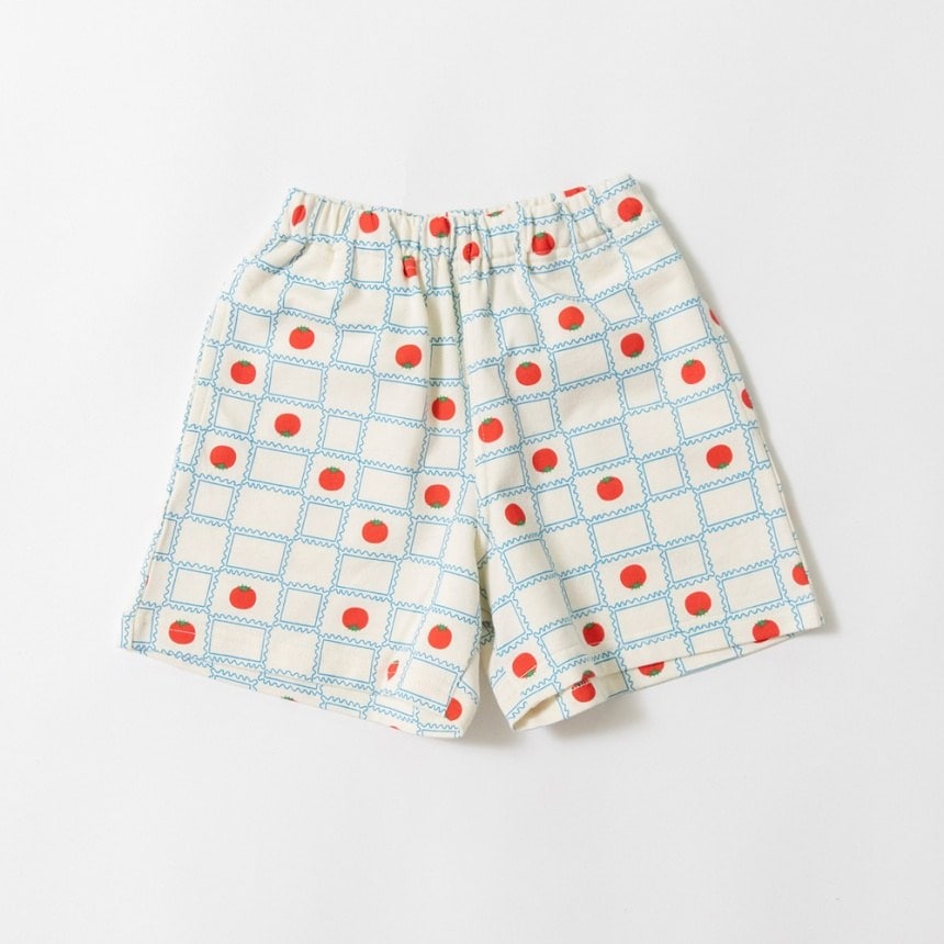 97:アイボリー_トマト柄