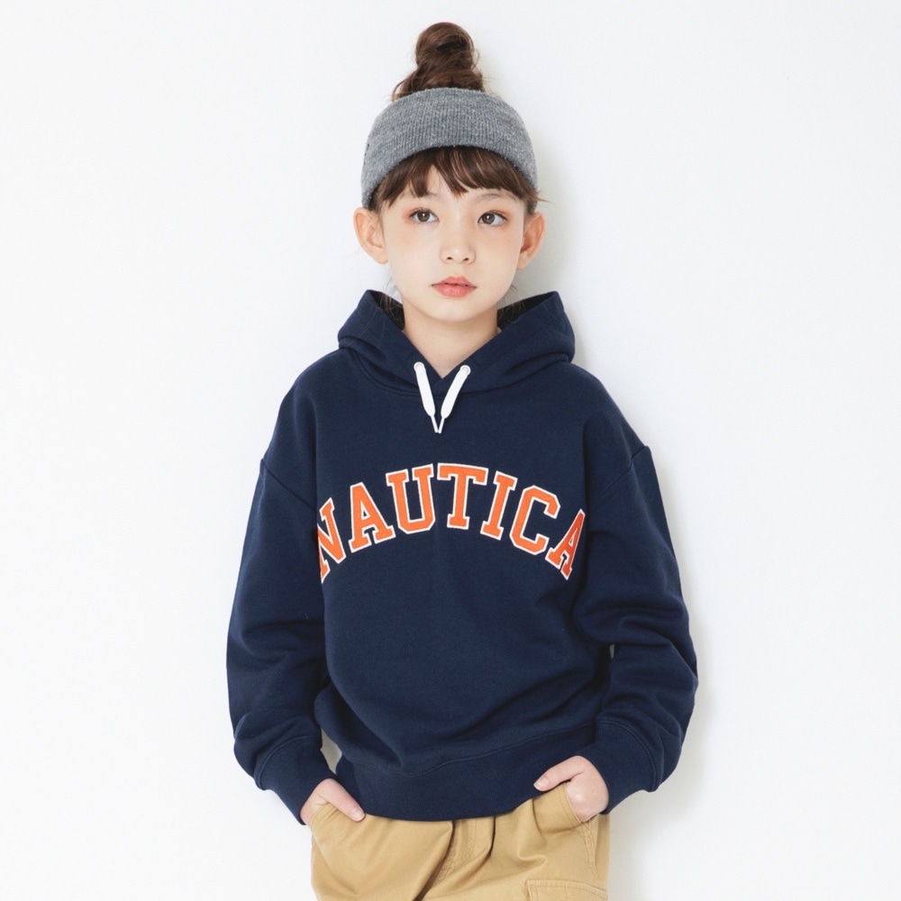 【NAUTICA/ノーティカ】アップリケロゴ裏毛パーカー