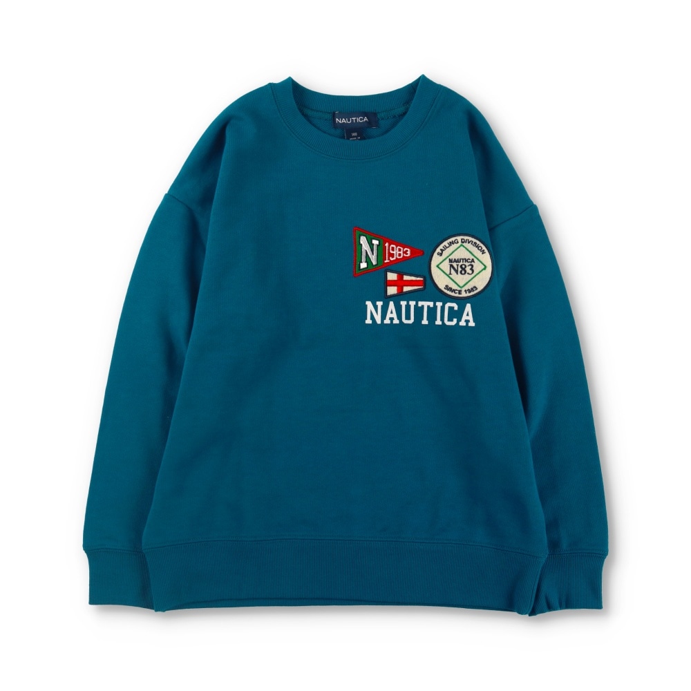 NAUTICA/ノーティカ Arch Logo Crewneck Sweatshirt/アーチロゴクルーネックスウェットシャツ NAUTICA/ ノーティカ /アーチロゴクルーネックスウェットシャツ