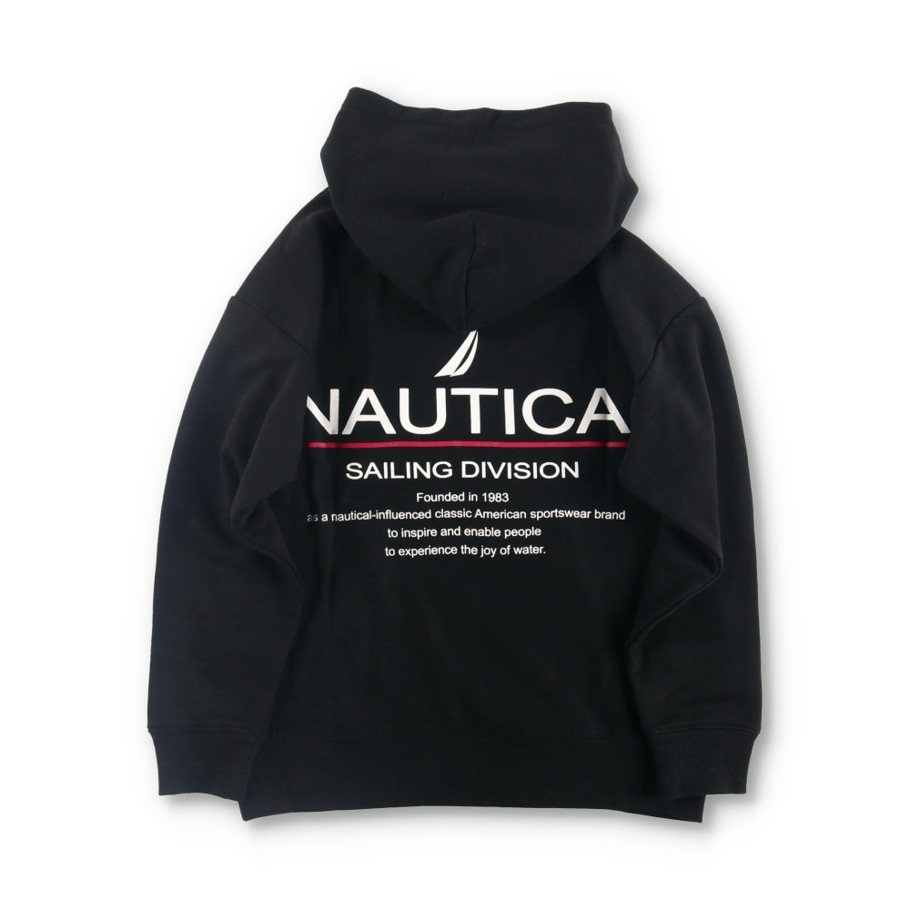 NAUTICA/ノーティカ】脇リブ使いBACKロゴスウェットパーカー 32-2404