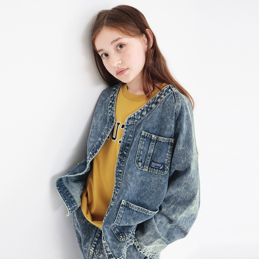 NAUTICA/ノーティカ】セットアップ対応ノーカラージャケット ｜子供服