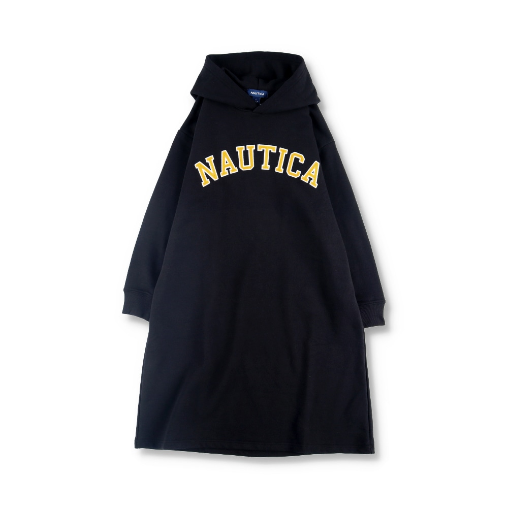 NAUTICA/ノーティカ】アップリケロゴ裏毛パーカーワンピース ｜子供服