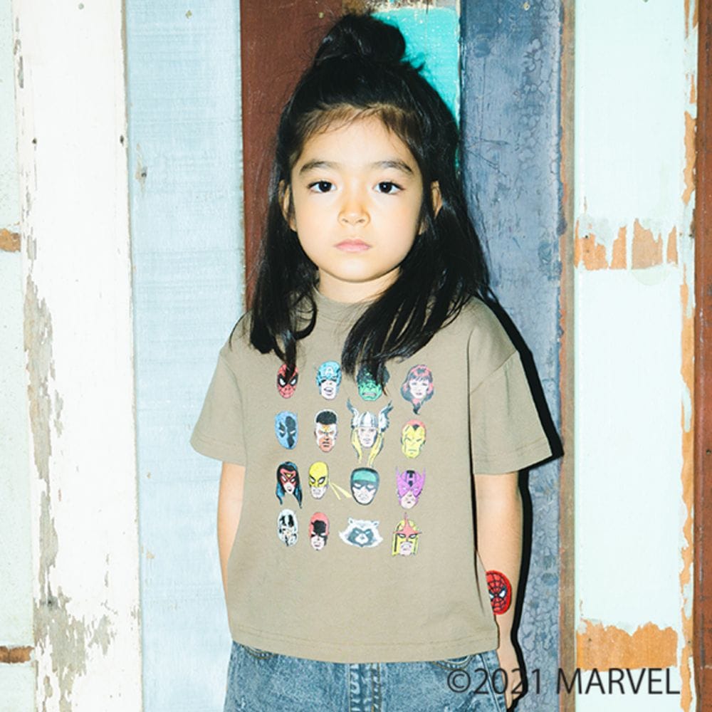 Marvel Comics キャラクター勢ぞろいtシャツ 41 16 046 子供服 ベビー服 ブランシェス 公式通販オンラインショップ
