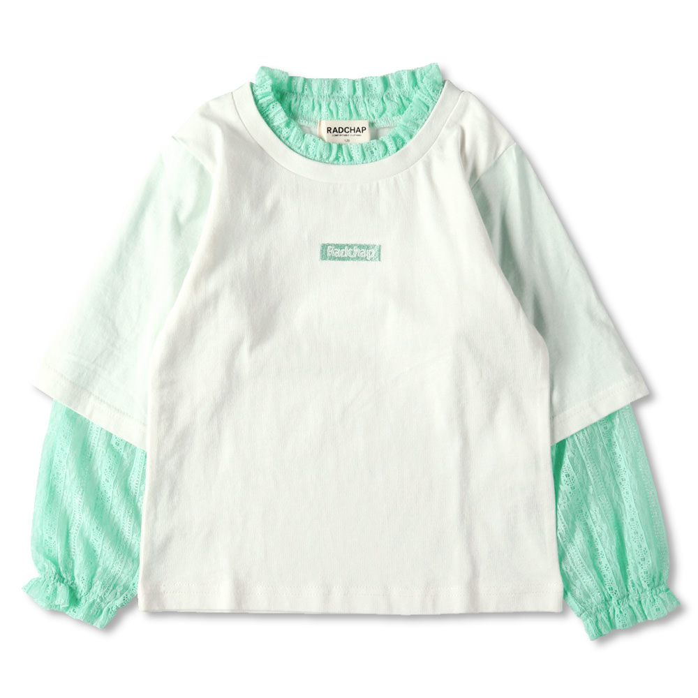 レース重ね着長袖tシャツ 42 0105 045 子供服 ベビー服 ブランシェス 公式通販オンラインショップ レース重ね着長袖tシャツ 42 0105 045 子供服 ベビー服 ブランシェス 公式通販オンラインショップ