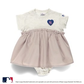 【MLB/Major League Baseball】ハートサガラ半袖カバーオール