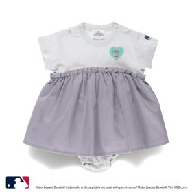 【MLB/Major League Baseball】ハートサガラ半袖カバーオール