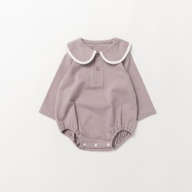 丸襟カバーオール