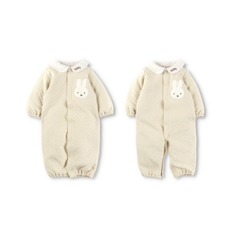 【ｍiffy/ミッフィー】衿モチーフ長袖キルト2WAYオール