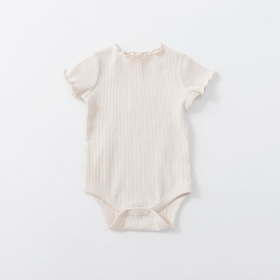 ストレッチテレコ半袖ボディスーツ