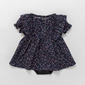 【おそろい】小花柄カバーオール