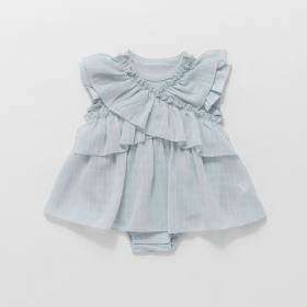 【おそろい】フリルクロスカバーオール